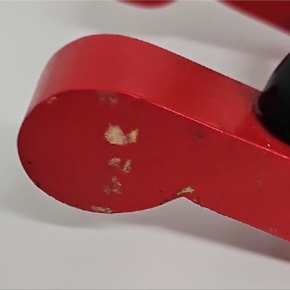 Vintage Classic Green and Red Wooden Rocking Horse w/Yarn Mane Christmas Decor - Picture 10 of 11